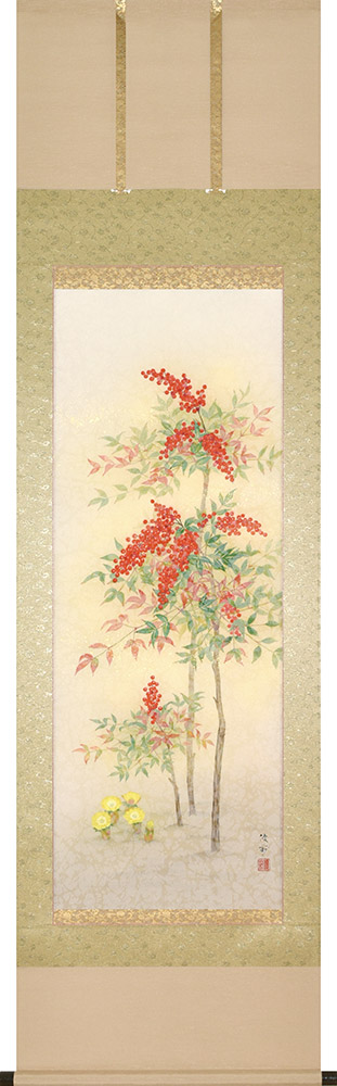 楽天市場】掛け軸 掛軸 蓮心 鈴木優莉 尺五立(54.5×190cm) ＜太