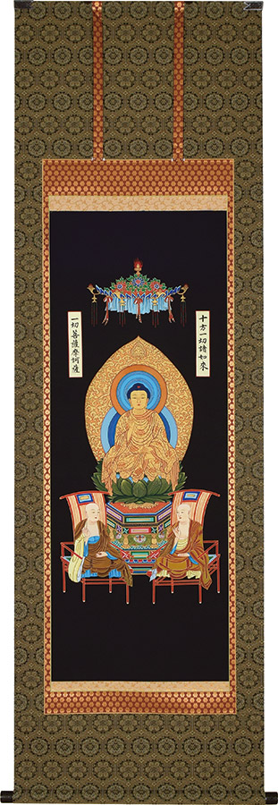 楽天市場】掛け軸 掛軸 天台五尊佛 武藤紅雲 尺五アンド 尺五立(54.5