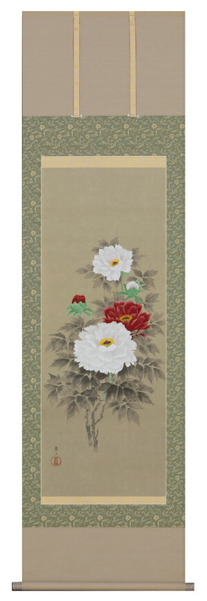 楽天市場】掛け軸 掛軸 四季草花（佐々木 愛日） 全国送料無料無料