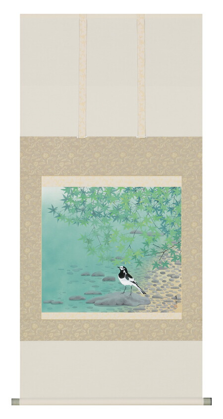 掛け軸 井上正夫 柿 紙本 希少 軸装 茶道具 掛軸 美品 です。 掛け軸