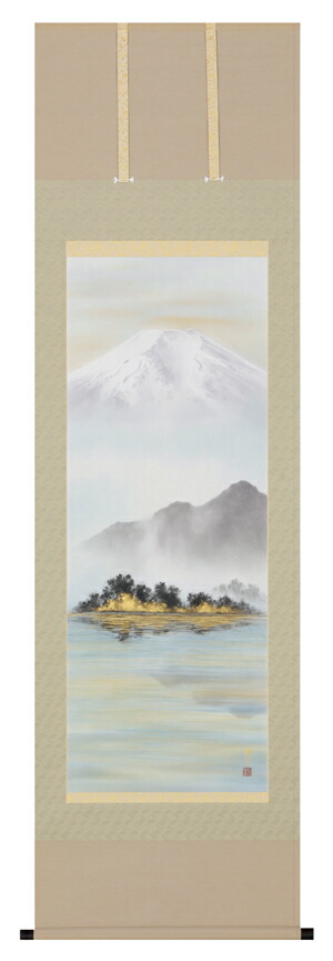楽天市場】掛け軸 掛軸（かけじく）霊峰富士（稲垣 雅彦）全国送料無料