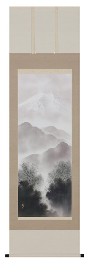 楽天市場】掛け軸 掛軸 水墨山水（井原 史朗） 全国送料無料無料