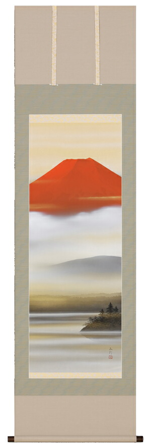 掛け軸 掛軸 暁の霊峰 川島 正行 全国送料無料無料 代引き手数無料 新品掛け軸 専門店 通販 Beyondthereturngh Com