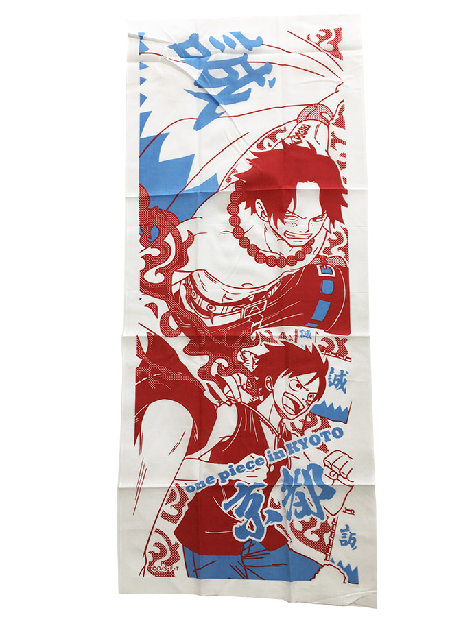 楽天市場 日本製 手ぬぐい てぬぐい メール便対応 One Piece ワンピース 京都限定モデル 誠 エース ルフィ 新撰組 わざっか本舗