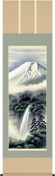 掛け軸 掛軸 富士 富士幽谷鈴村 秀山） ?新品掛軸（かけじく）販売 受注後生産商品\