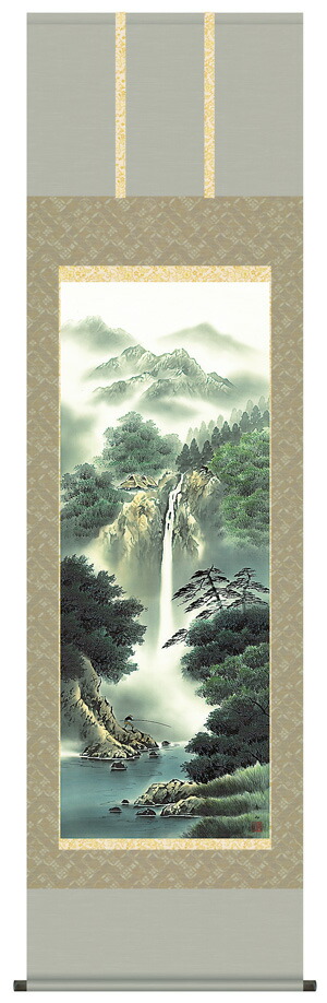 楽天市場】掛け軸 掛軸（かけじく）販売店開運四神山水（中島