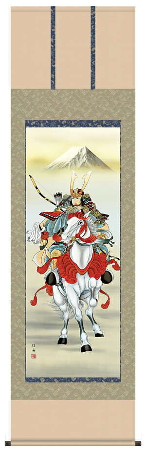 掛け軸 武者（黒馬）森 雪堂 掛け軸 掛軸 武者(黒馬) 森 雪堂 (真作・新品) : 掛け軸の専門店
