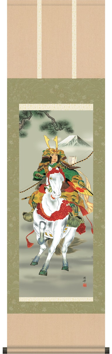 掛け軸 武者（黒馬）森 雪堂 掛け軸 掛軸 武者(黒馬) 森 雪堂 (真作・新品) : 掛け軸の専門店