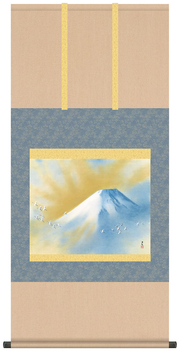 楽天市場】掛け軸 掛軸 金魚 鈴木 優莉 尺五立風鎮 防虫香 桐箱＜太巻