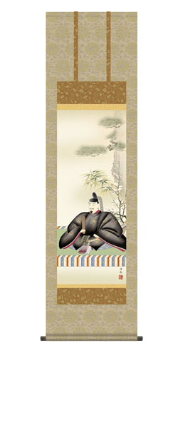 掛け軸 小野 洋舟 幸洋会 天神 尺三立幅44.5×高さ約164cm 慶祝画 受注生産品 全国送料無料 代引き手数料無料|わざっか本舗