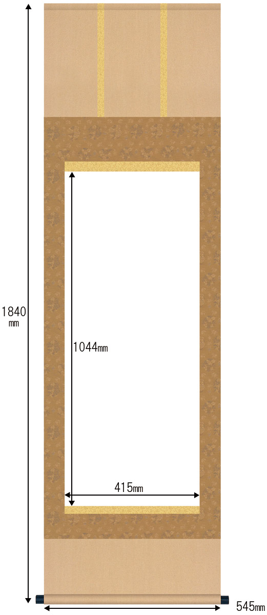 楽天市場】掛け軸 無地 白紙 作品展 展覧会用に表装の手間いらずの優れ