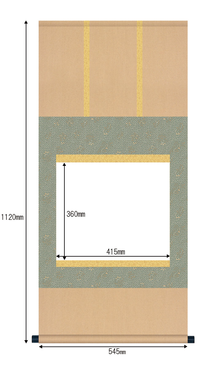 楽天市場】掛け軸 無地 白紙 作品展 展覧会用に表装の手間いらずの優れ