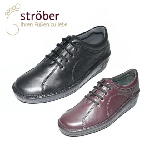 strober ストロバー 23cm レザー ショートブーツ ブラック レザー Strober(ストロバー) ショートブーツ 2 1/2 レディース - 黒