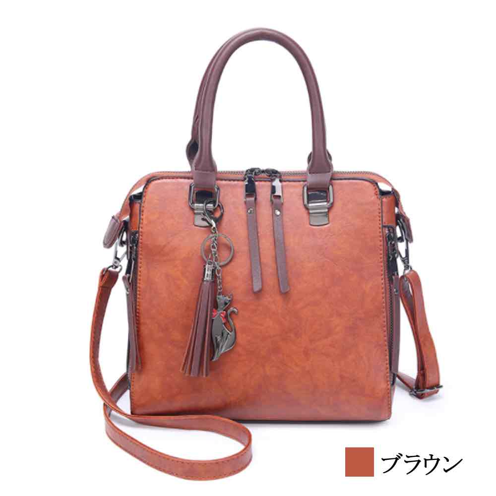 【＼クーポン利用で20%OFF!／】 ハンドバッグ レディース タッセル付き配色バッグ 革 レザー ブランド おしゃれ 夏 トートバッグ 黒 カジュアル ミニトートバッグ 斜めがけ 軽い 冬 春 トート ショルダーバッグ ミニ ミニショルダーバッグ 小さい 5,600円