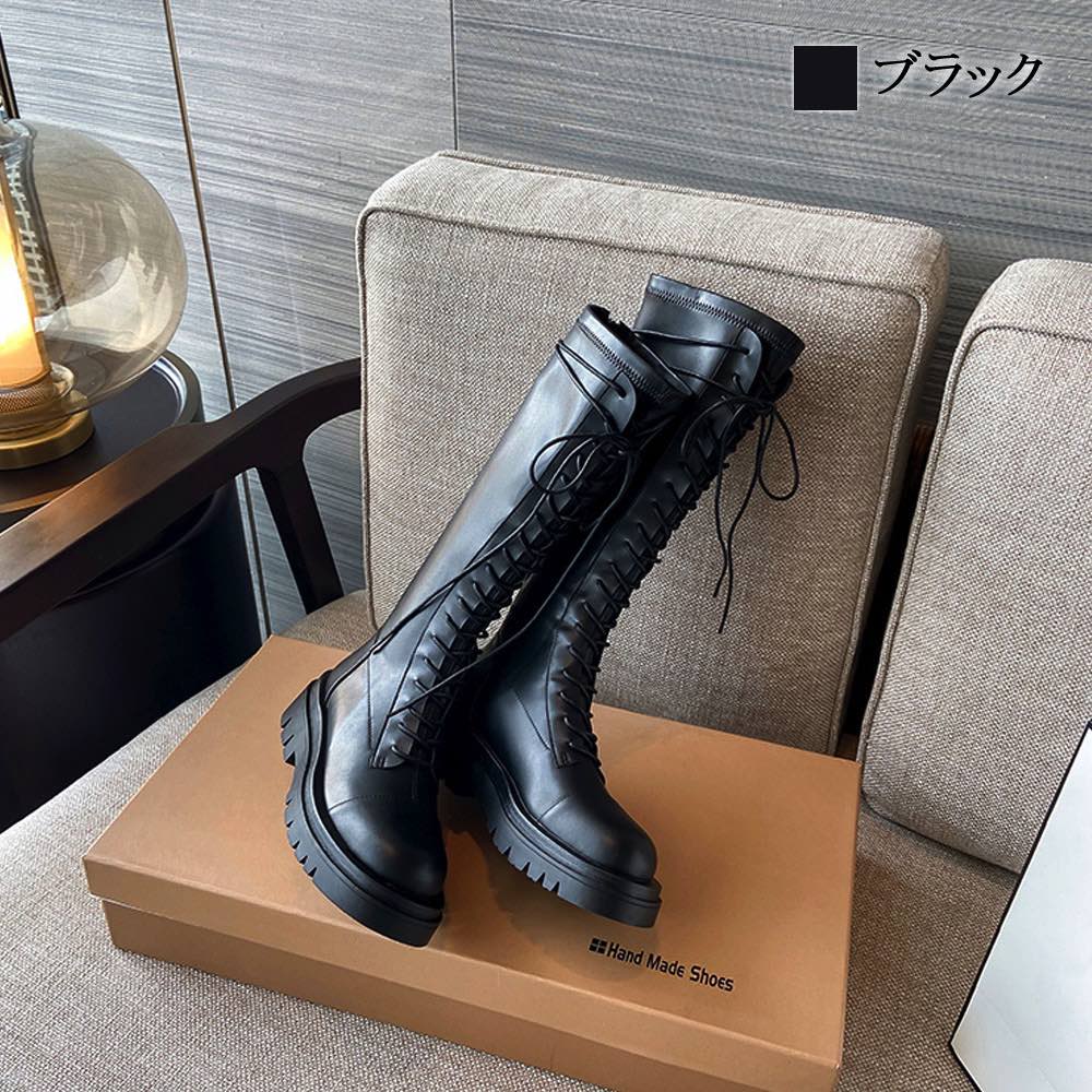 【＼クーポン利用で20%OFF!／】 ロングブーツ レディース レースアップロングブーツ ローヒール ストレッチ 疲れない 歩きやすい ムートンブーツ レザー 大きいサイズ ジョッキーブーツ 編み上げ ショートブーツ 革 秋 ワイド 防寒 厚底 春 防水 ぺたんこ レース 冬｜TOKYO SIC（トウキョウシック）
