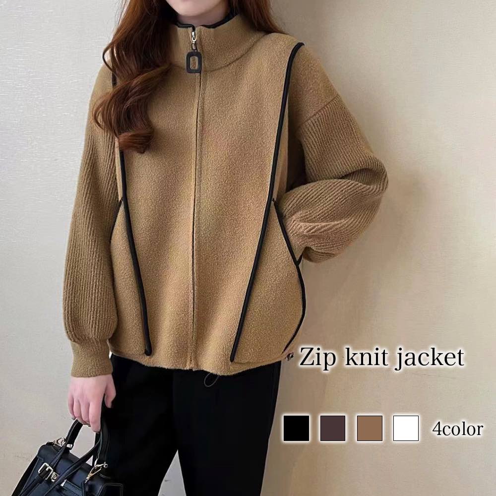 レディーブルゾン Wポケットシープボアジップブルゾン [K1309] - レディース