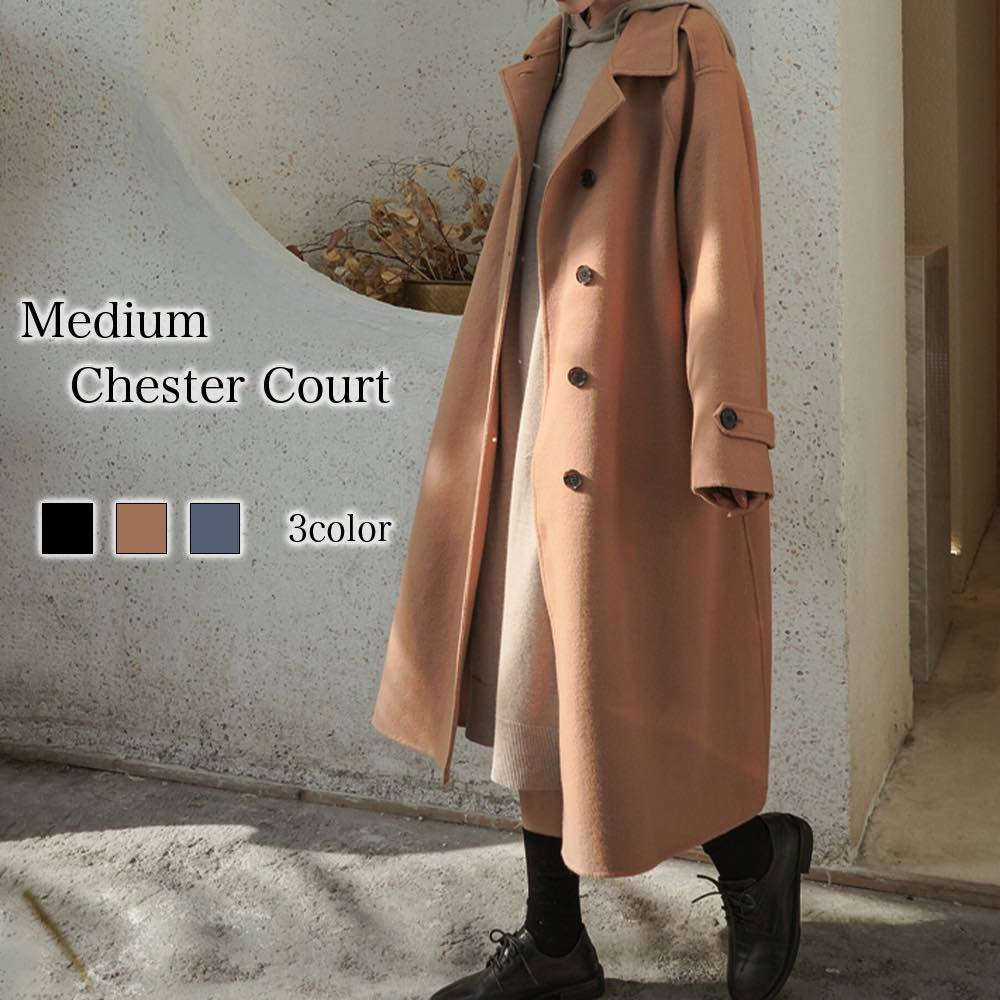 楽天市場】トレンチコート レディース ミディアムチェスターコート 30