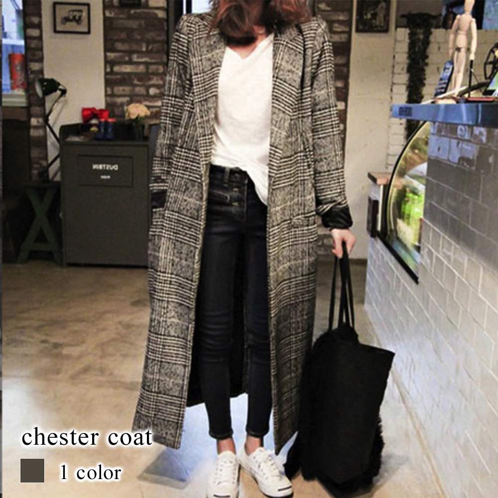チェスターコート レディース グレンチェック柄ロングコート 50代 春 トレンチコート チェック 英国 ロング アウター ショート 冬 ロングコート ダブル 人気 キャメル ブランド 40代 暖かい コート 秋 着こなし 大きいサイズ 服 軽い 細身 ステンカラーコート ショート丈