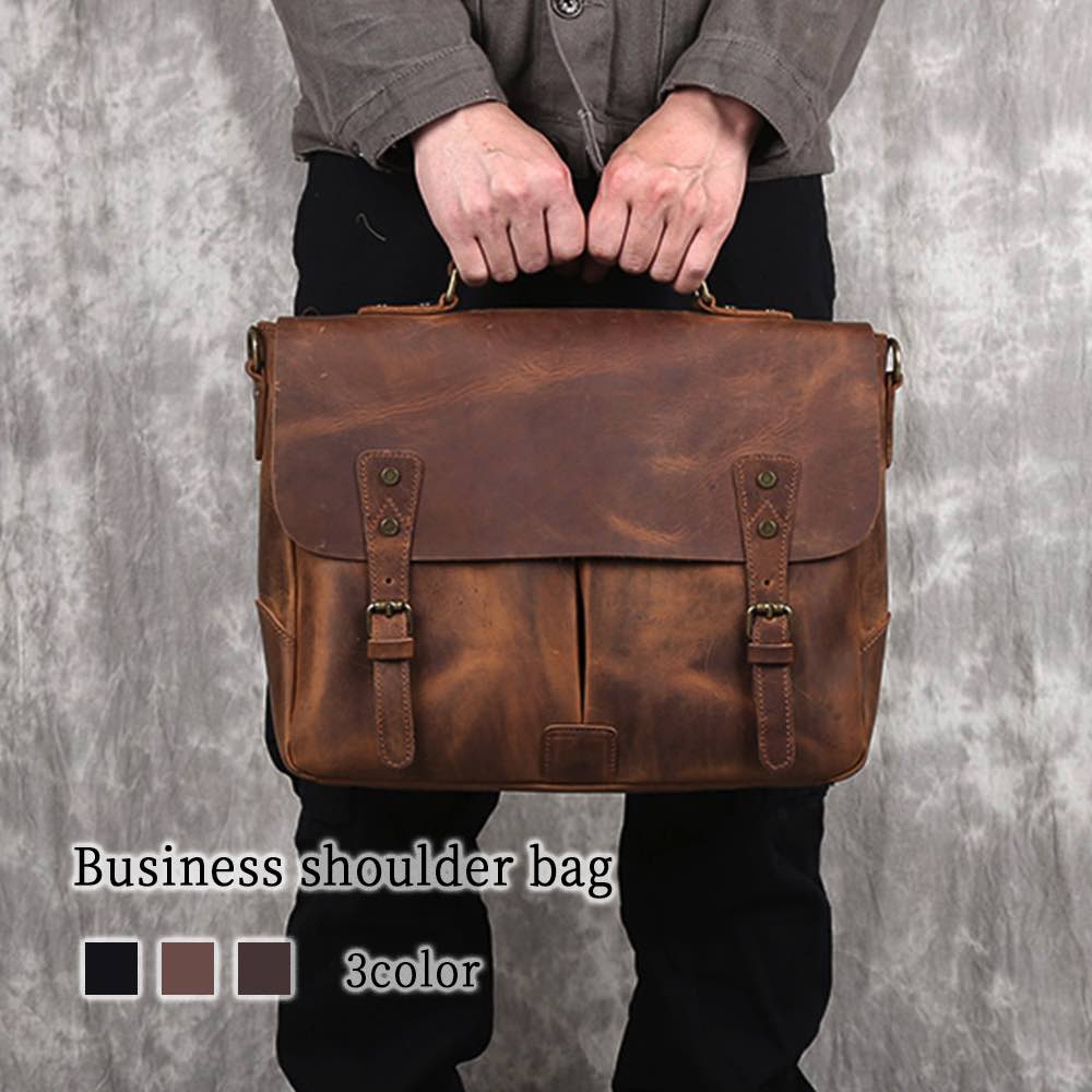 楽天市場】ビジネスバッグ メンズ ビジネスショルダーバッグ 15インチ