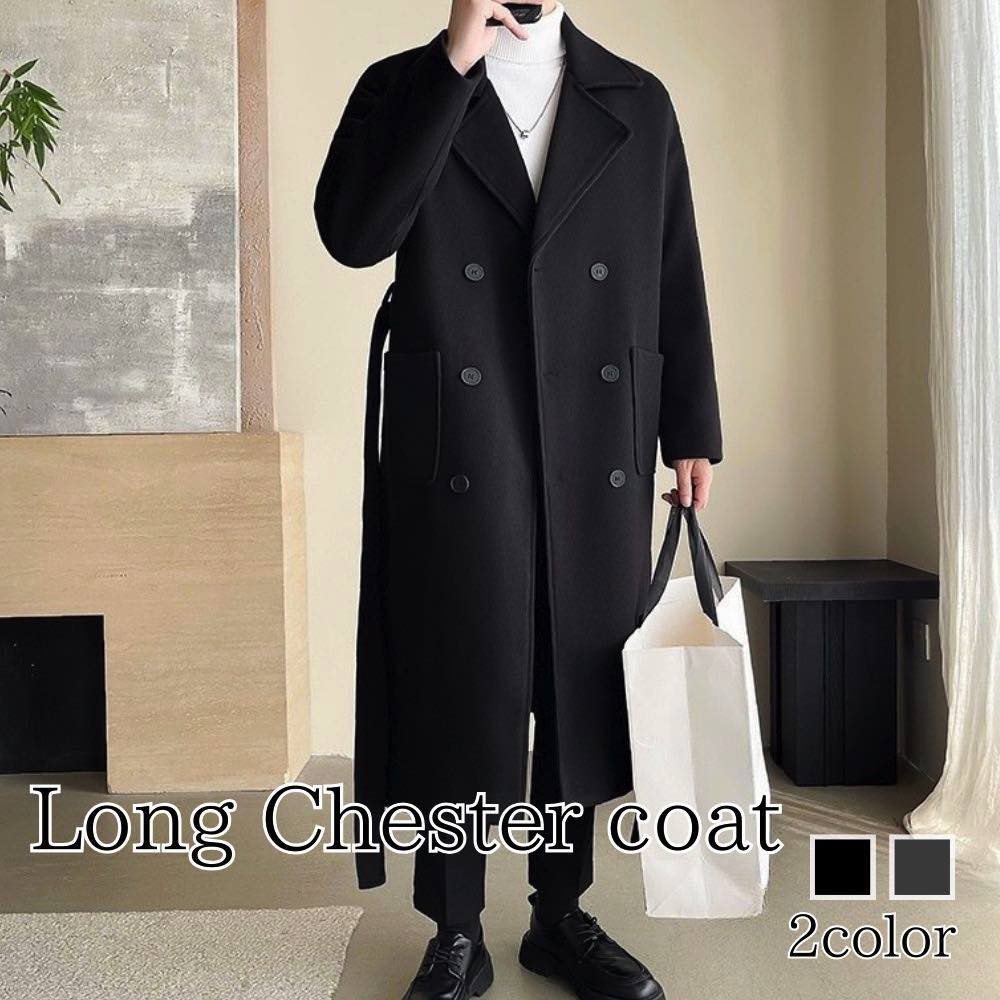 【＼クーポン利用で20%OFF!／】 チェスターコート メンズ ロング丈チェスターコート ハーフコート コート 大きいサイズ 黒 グレンチェック 青 ジャケット アウター ステンカラーコート トレンチコート 40代 グリーン 冬 ロングコート 秋 ショート 暖かい ピーコー｜TOKYO SIC（トウキョウシック）