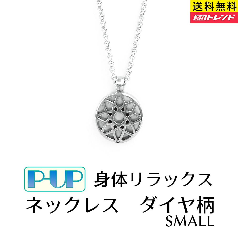 健康 ネックレス P Up Small アクセサリー ステンレス ダイヤ型 テラヘルツ ピーアップ 小サイズ 男女兼用 超美振動 送料無料 最新入荷 P Up