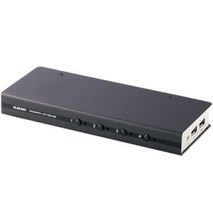 エレコム ELECOM DVI対応パソコン切替器 KVM-DVHDU4