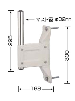 楽天市場 日本アンテナ アンテナ取付金具 平面部取付用 Psk 32f Webby