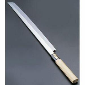 SA佐文 本焼鏡面仕上 蛸引 木製サヤ 30cm ASB52030