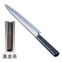歌舞伎調 和庖丁 忠舟 柳刃 33cm 黒金茶 ATD0110｜Webby 14,155円