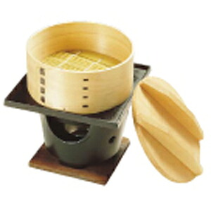 桧 丸セイロコンロセット 湯入れ付