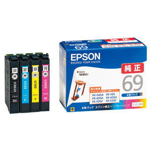エプソン EPSON 純正インクカートリッジ 4色セット IC4CL69