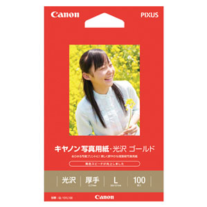 キヤノン Canon 写真用紙・光沢ゴールド L判 100枚入 GL-101L100画像