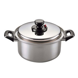 霜龍器物 18-10 エクストラ 深型両手鍋 20cm