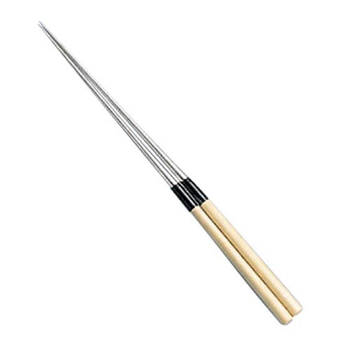 白木柄 盛箸 水牛桂付 21cm