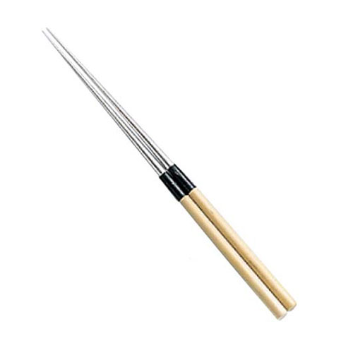 白木柄 盛箸 水牛桂付 13.5cm