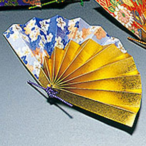 ヤマコー 祝い扇子 青友禅 50入 25847