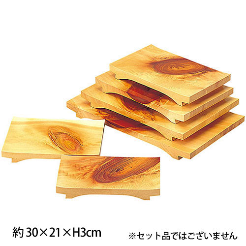 ヤマコー 檜・紅節皿 32124