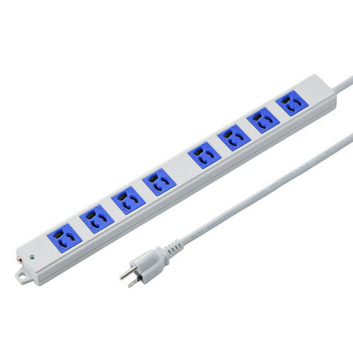 サンワサプライ 工事物件タップ 3P 8個口 3m ブルー TAP-K8-3BL 5,170円