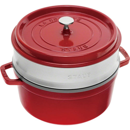 ストウブ staub ピコ・ココット スチーマー S 26cm チェリー 40510-601 日本正規品業務用｜Webby