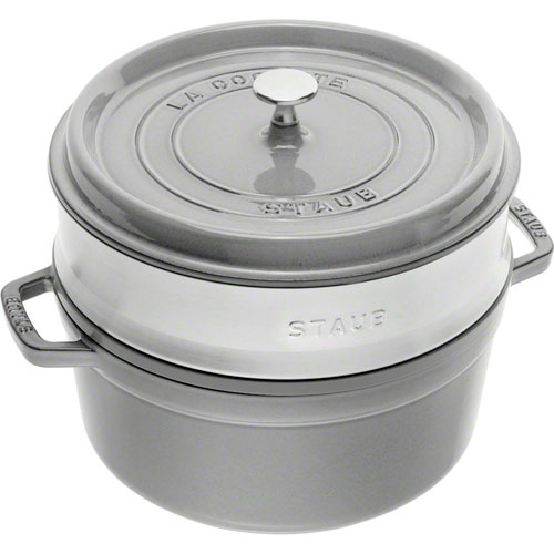 ストウブ staub ピコ・ココット スチーマー S 26cm グレー 40510-605 日本正規品業務用｜Webby