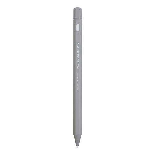 プリンストン PRINCETON スマートフォン・タブレット用アクティブスタイラス「PASTEL SKETCH PRO」グレイ PSA-TPR06-GY