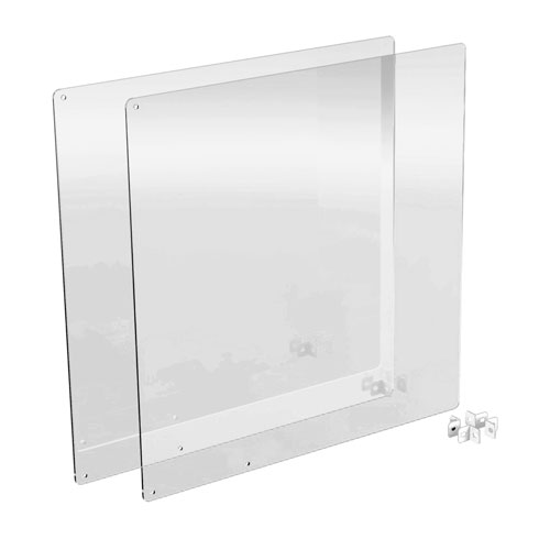ナカバヤシ クロス型アクリルパーティション用パネル W600×2枚 クリア PTS-CR6002CR