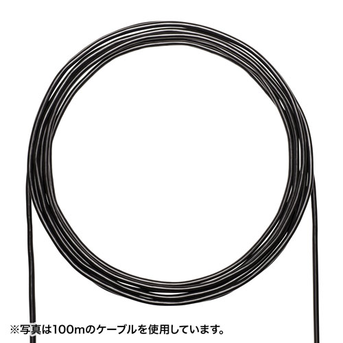 サンワサプライ カテゴリ6A 屋外用LANケーブルのみ 300m ブラック KB-T6AAD-CB300BKN｜Webby