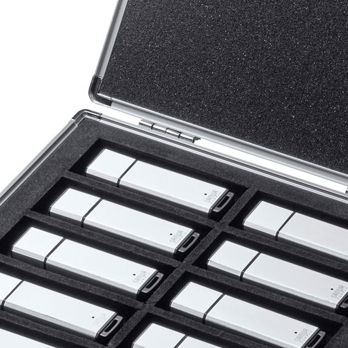 サンワサプライUSBフラッシュメモリケース10本収納FC-UFD1N