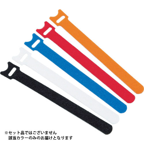 TRUSCO マジックバンド 超薄型 ストラップ 15cm 黒 5本入