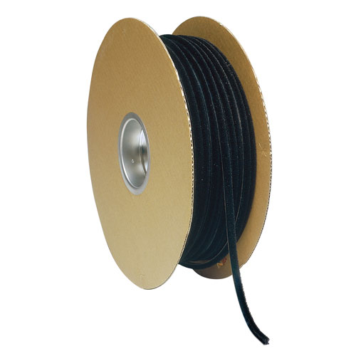 槌屋 すき間モヘアシール 業務用 硬質ベース 1巻 ブラック 6mm×9mm×80m PU6090-3PBKMA