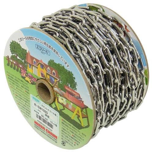 ニッサチェイン ステンレス ヘビーリンクチェイン 2.5×15m R-SW1025