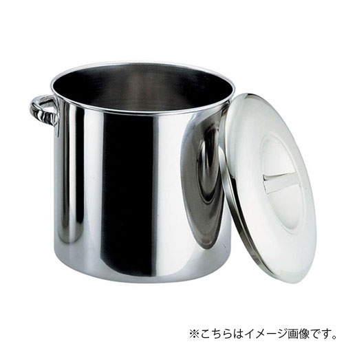 本間製作所 18-8内蓋式キッチンポット 目盛付 30cm 手付｜Webby