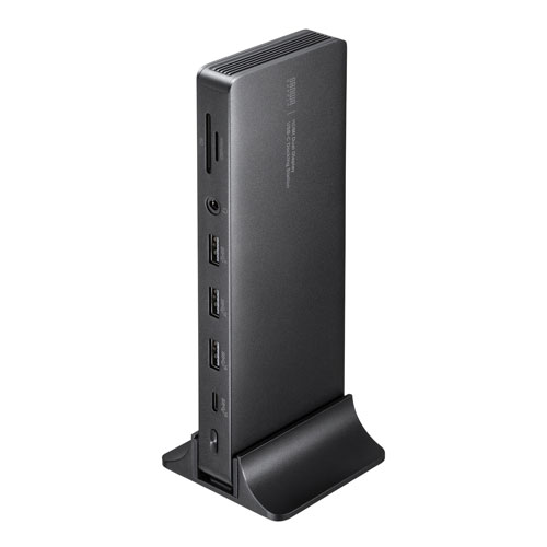 サンワサプライ ドッキングステーション 4K・HDMI×2画面出力・ACアダプタ付 USB-CVDK16|Webby