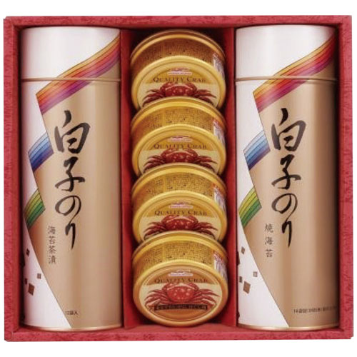 白子 白子のり のり・お茶漬け・かに缶詰合せ SN-500